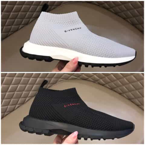 Givenchy 纪梵希   2021黑色透气科技网眼布材质男士Spectre慢跑鞋