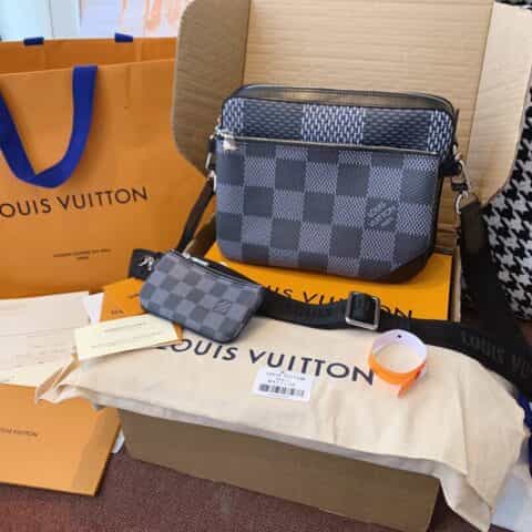 Louis Vuitton LV Trio Messenger棋盘格三合一邮差包N50027 N50017