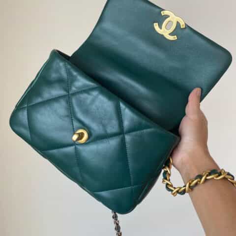 Chanel 19 Flap Bag AS1160 AS1161 森林绿