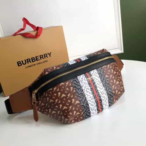 Burberry巴宝莉环保帆布材质新款腰包