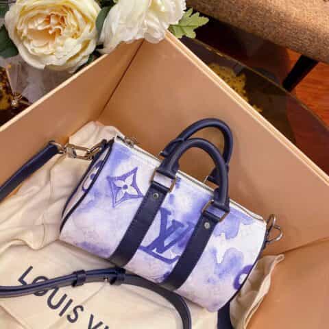 Louis Vuitton LV Keepall XS 渲染水彩手提斜挎包 M45761