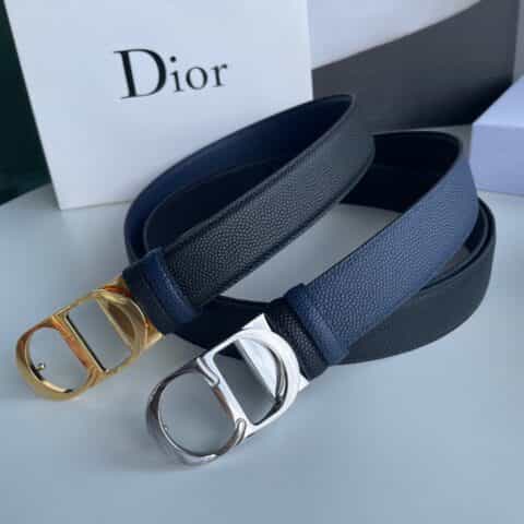 迪奥Dior(法国)头层牛皮珍珠纹理男款腰带宽度3.5cm