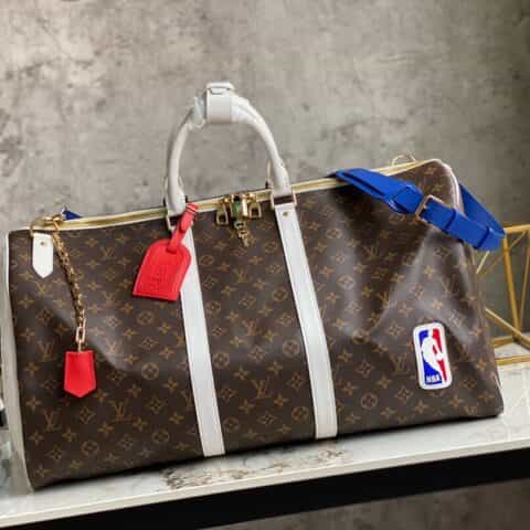 Louis Vuitton LV xNBA Basketball Keepall 55 旅行袋 M45587