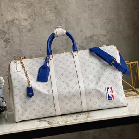 Louis Vuitton LV xNBA Basketball Keepall 55 旅行袋 M45586