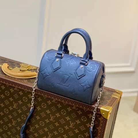 Louis Vuitton LV Speedy Bandoulière 20 handbag M58958蓝色