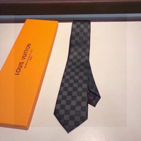 LV路易威登100%顶级提花真丝提花领带