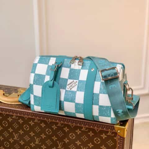 Louis Vuitton LV City Keepall bag N50076青色