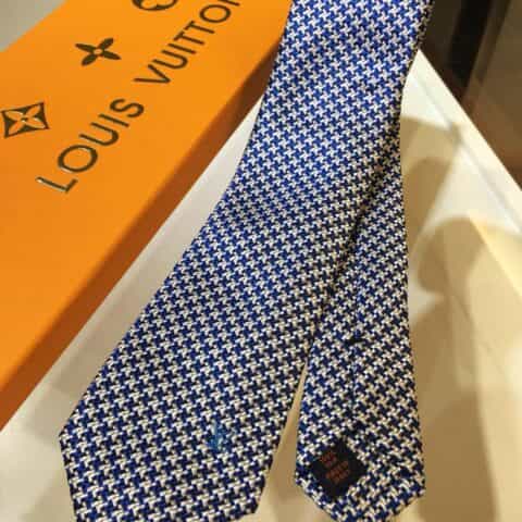 LV路易威登100%顶级提花真丝多色编织领带M70952