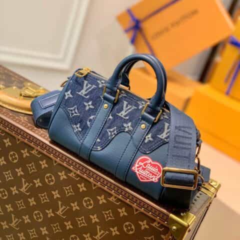 Louis Vuitton LV Keepall XS bag M81011蓝色