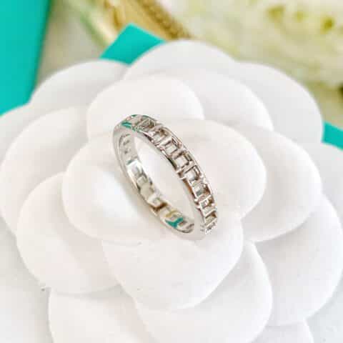 Tiffany&co 蒂芙尼TRUE窄版镂空戒指