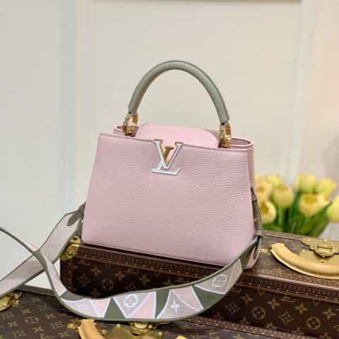 Louis Vuitton LV Capucines BB 手提包 M59061粉色