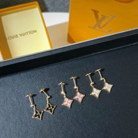 Louis Vuitton 路易威登 lv菱形贝母耳钉耳环