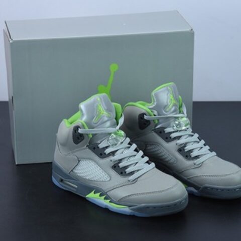 Air Jordan 5 "Green Bean" AJ5 绿豆反光灰绿中帮文化篮球鞋  货号: DM9014-003