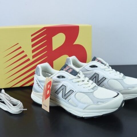 X09C3 New Balance 新百伦 复古跑鞋/米白 3M反光  新版 总统慢跑鞋  货号：M990AL3