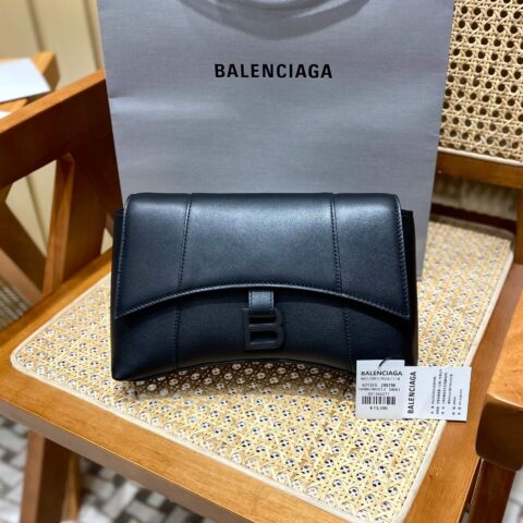 Balenciaga Downtown 25CM BAG 671355黑色/黑扣