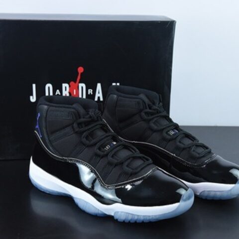 Air Jordan 11 AJ11 乔丹11代高帮篮球鞋/大灌篮 黑蓝 经典款 货号： 378037-003