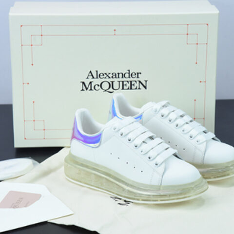 亚历山大·麦昆Alexander McQueen Air Cushion Sneaker低帮时装厚底休闲气垫运动小白鞋“