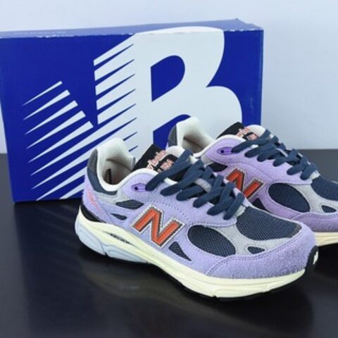 New Balance NB990系列 高端美产复古休闲跑步鞋浅紫 M990TD3