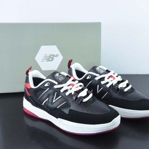 New Balance 808系列 舒适耐磨板鞋 黑红 货号：NM808BRD
