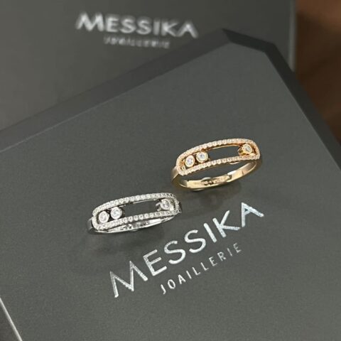 Messika梅西卡MOVE 满钻三颗钻 戒指