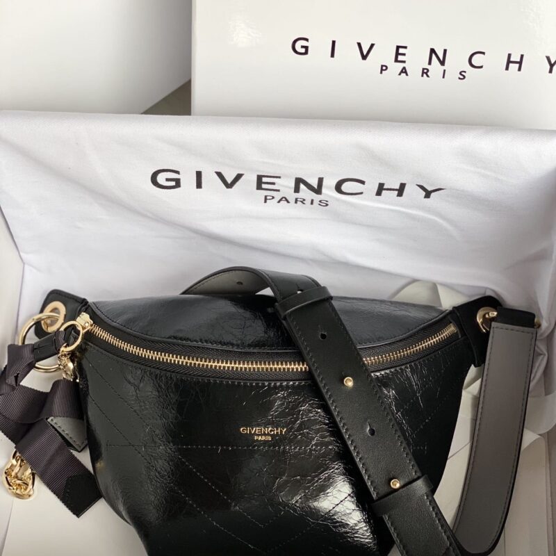 Givenchy纪梵希顶级油蜡牛皮“ID腰包”腰包0128