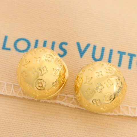 Louis Vuitton 路易威登LV圆球老花字母耳钉耳环