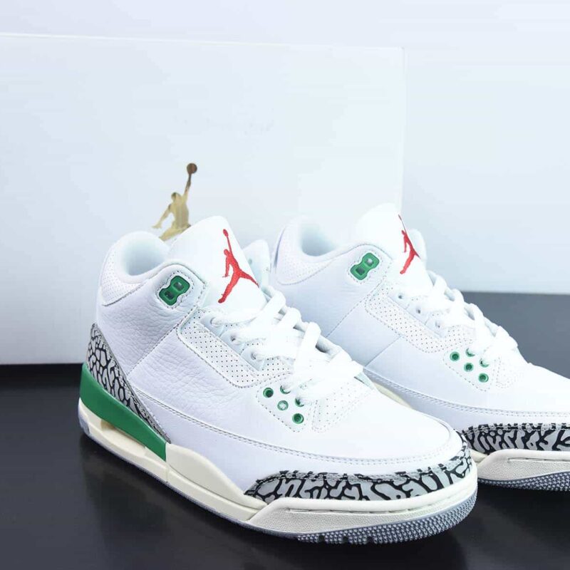 Air Jordan 3 Retro "Lucky Green"AJ3系列 白绿 幸运草 货号：CK9646-136