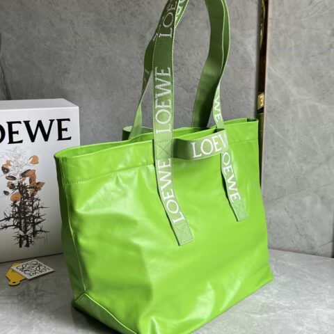 LOEWE Fold Shopper 最新秀款购物袋/妈咪袋 0685绿色