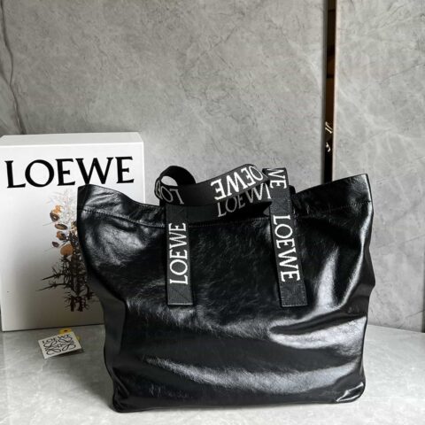 LOEWE Fold Shopper 最新秀款购物袋/妈咪袋 0685黑色