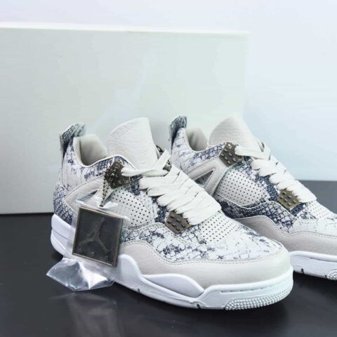 Air Jordan 4  " Sneakeskin " AJ4乔4 蟒蛇纹 文化篮球鞋 货号：819139-030