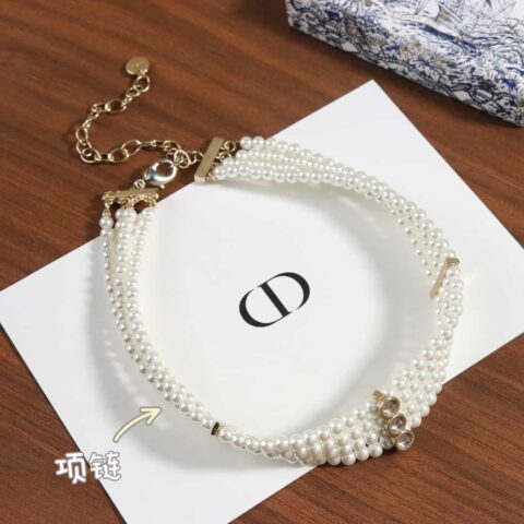 新款☑️DIOR迪奥4层珍珠项链 手链
