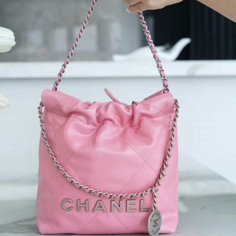 CHANEL 23s 22Mini bag 粉色 AS3980