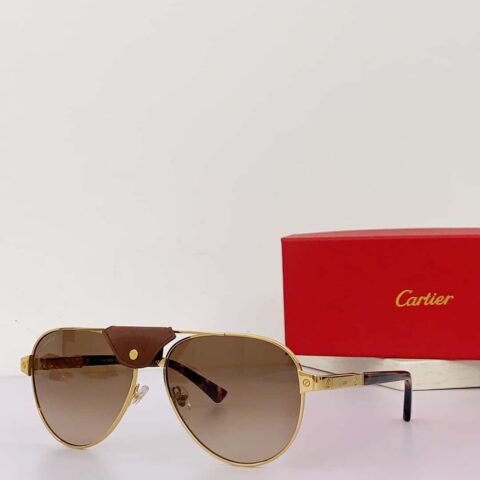 Cartier卡地亚金属板材太阳眼镜