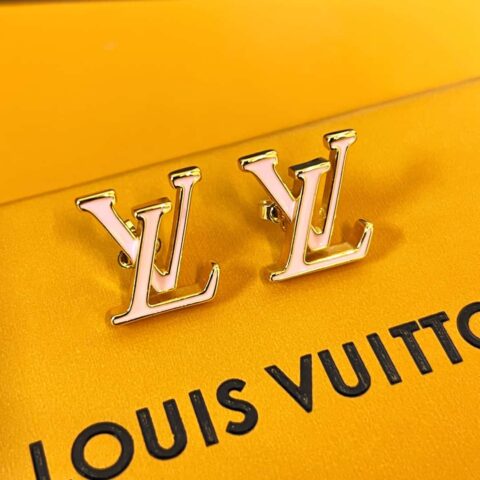 Louis Vuitton 路易威登LV ICONIC 珐琅 字母 耳钉耳环