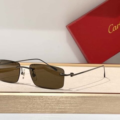 Cartier卡地亚新款男士商务太阳眼镜