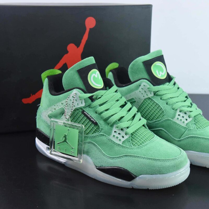 Air Jordan 4 AJ4 乔丹4代篮球鞋/绿色 沃尔伯格