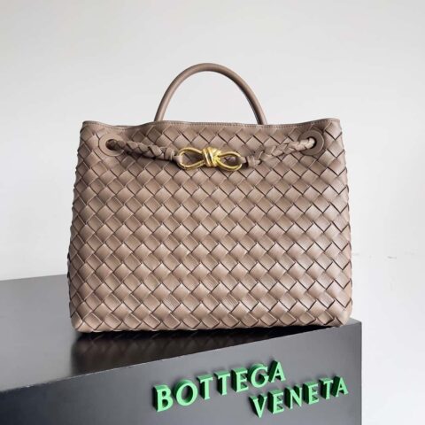 BV Bottega Veneta2023新款Andiamo编织手袋 中号 款号：743572 卡其色