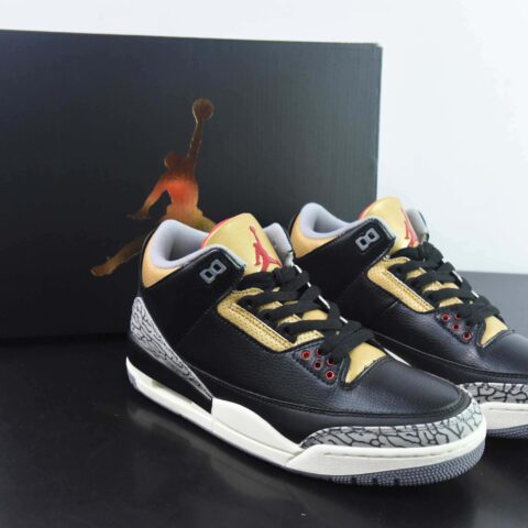 Air Jordan 3 Retro "Black Gold" AJ3 黑金 小黑水泥 货号：CK9246-067