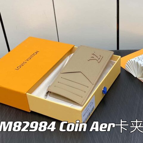 【原单精品】M82984杏色 全皮卡包钱包系列 Coin Aer卡夹 m82084 82068