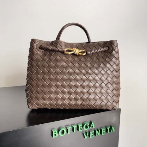 BV Bottega Veneta2023新款Andiamo编织手袋 中号 款号：743572糖果棕色