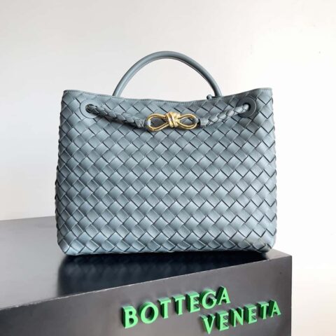 BV Bottega Veneta2023新款Andiamo编织手袋 中号 款号：743572石板灰色