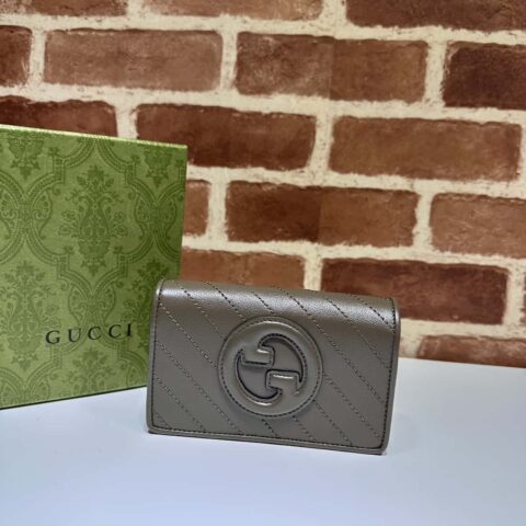 Gucci Blondie系列钱包 760336灰色