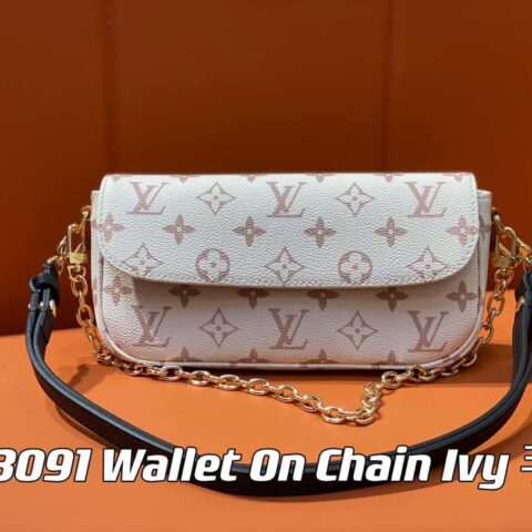 【原单精品】M83091白花 M81911链条包系列 Wallet On Chain Ivy 手袋