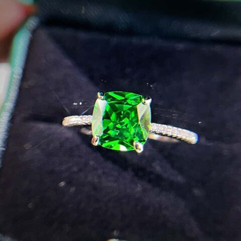 ❗️新品❗️ 新款☑️TIFFANY&Co.蒂芙尼方形绿钻戒指