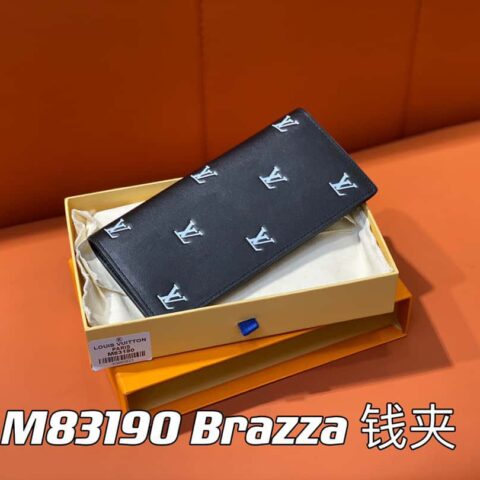 【原单精品】M83190黑色 全皮西装夹钱包系列 Brazza 钱夹