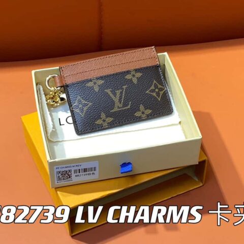 【原单精品】M82739老花棕色 卡包钱包系列 LV CHARMS 卡夹