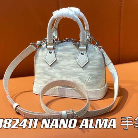 【原单精品】M81945米白 水波纹贝壳包系列 NANO ALMA 手袋 M82411 Nano Alma 手袋
