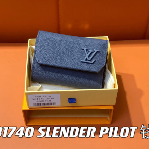 【原单精品】M82410深蓝 全皮钱包系列 M81740 SLENDER PILOT 钱夹