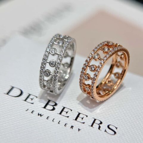 ❗️新品❗️ 新款☑️戴比尔斯 De Beers满钻镂空戒指
