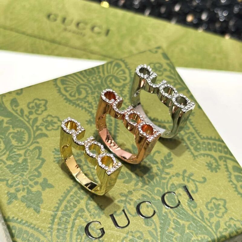 ❗️新品❗️ ☀原单货 ☀新款Gucci古驰满钻字母戒指 ☀